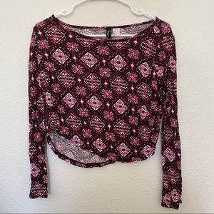 H&M Long Sleeve Cropped Tee